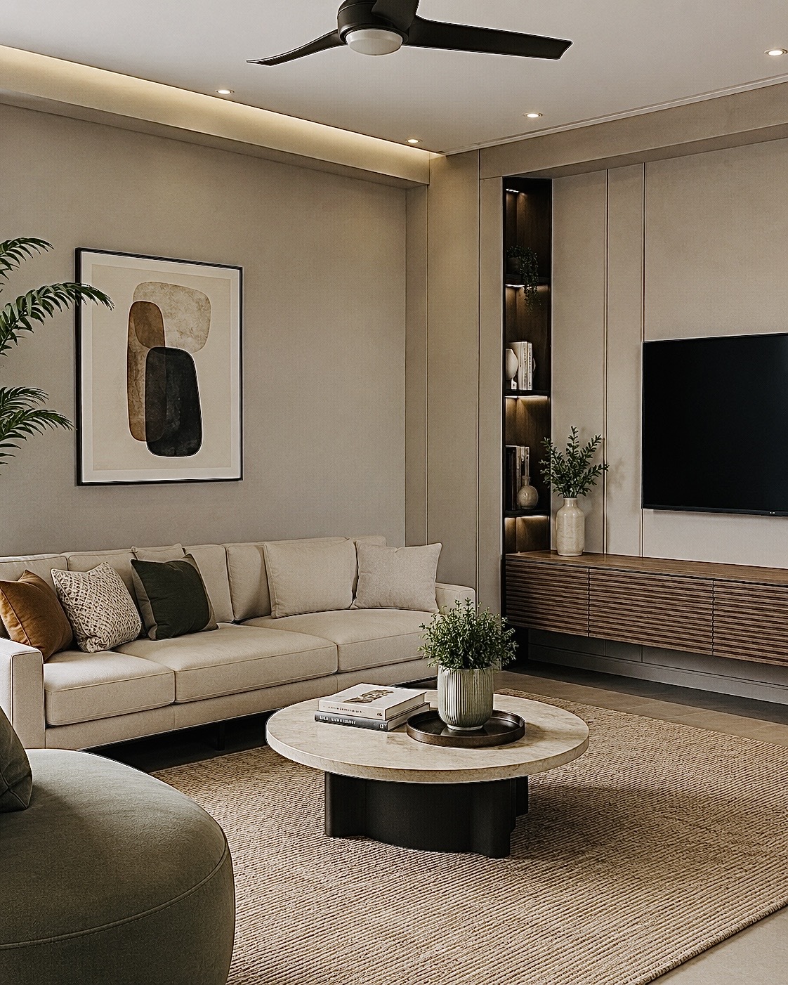 Bhardwaj Design & Build — living room interior project