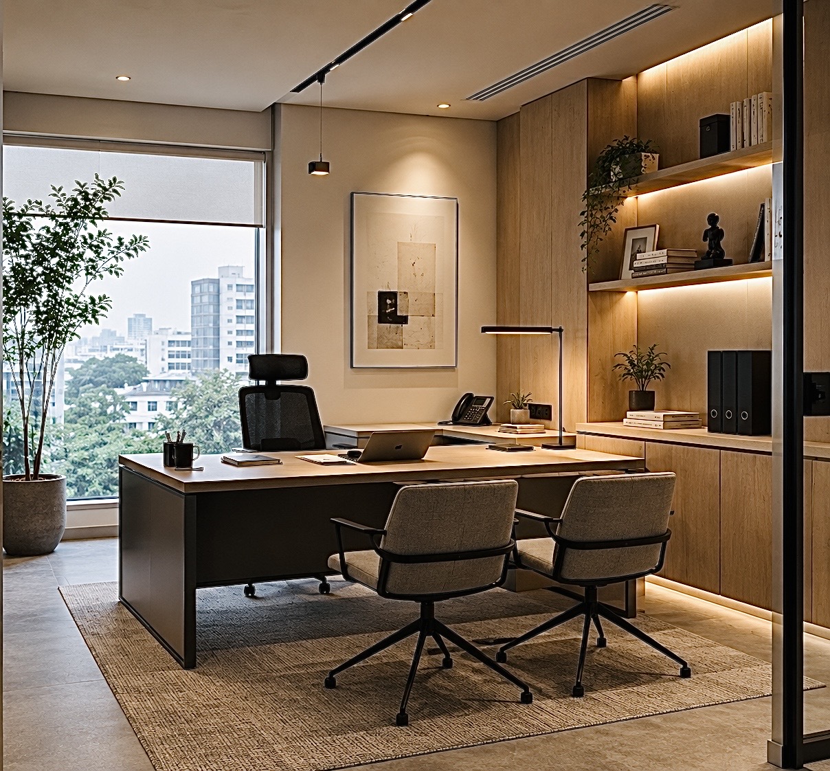 Workspace — office cabin interior